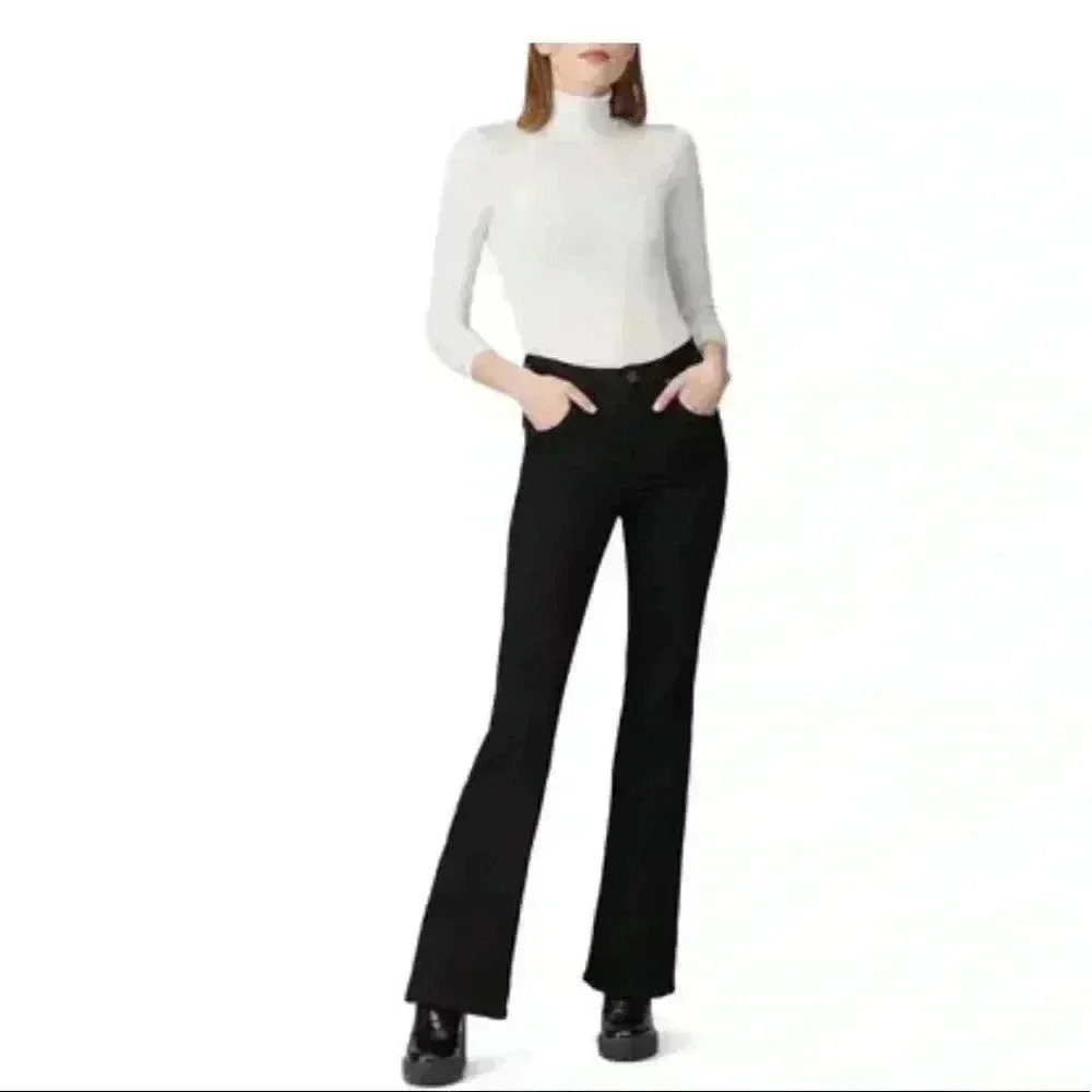 NWT Universal Standard Black Sava High Rise 34” Flare Jeans Sz 4